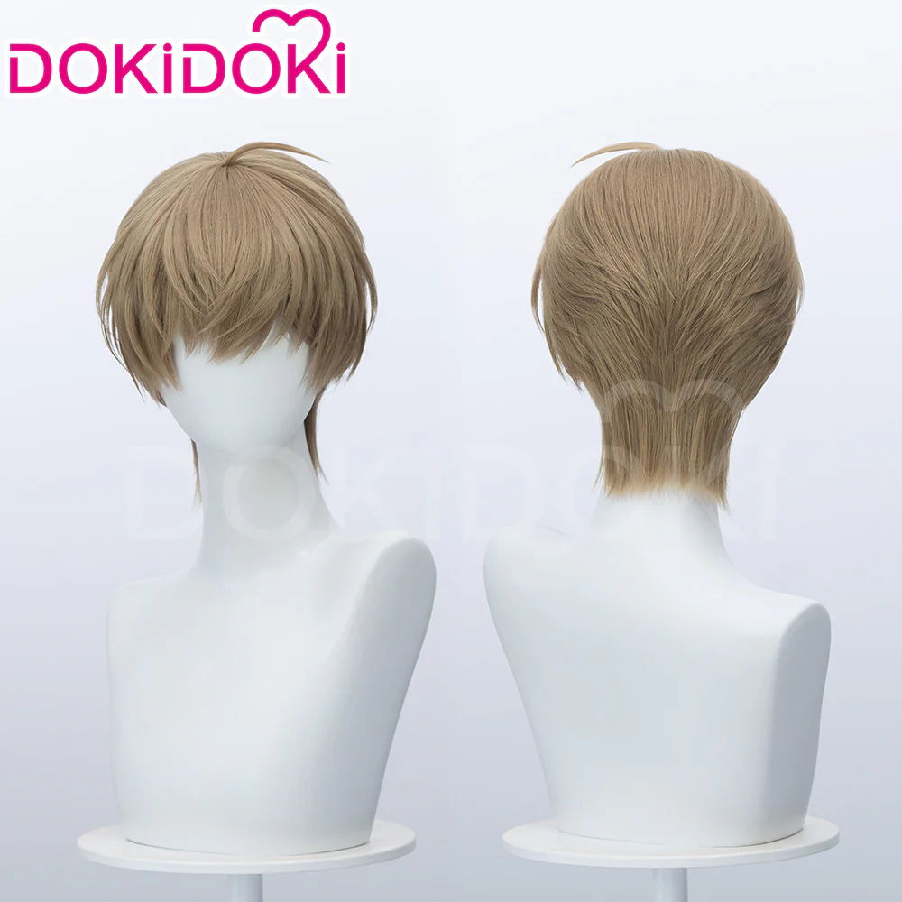 【Ready For Ship】DokiDoki Manga Lost in the Cloud Cosplay Baek Cirrus Wig Short Straight Brown Hair Yaoi Manhwa
