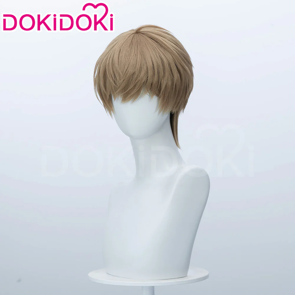 【Ready For Ship】DokiDoki Manga Lost in the Cloud Cosplay Baek Cirrus Wig Short Straight Brown Hair Yaoi Manhwa - Image 3