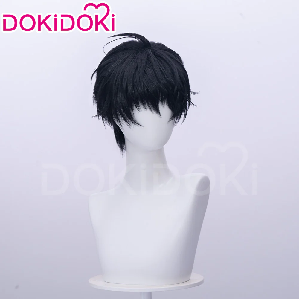 【Ready For Ship】DokiDoki Manga Lost in the Cloud Cosplay Yeon Skylar Wig Short Straight Black Hair Yaoi Manhwa - Image 4