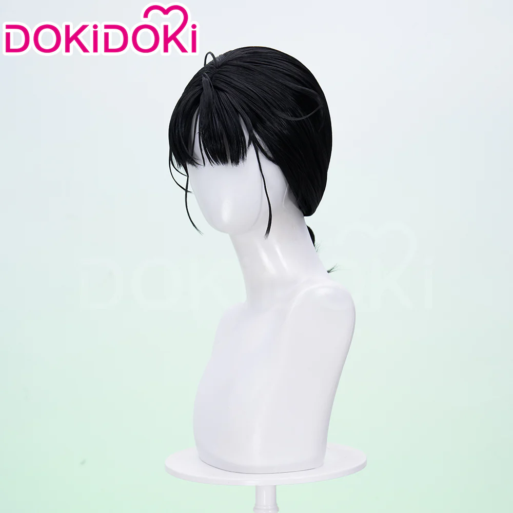 【Ready For Ship】DokiDoki Manga The Guy She Was Interested In Wasn't a Guy at All Cosplay Mitsuki Koga Cosplay Wig Long Light Black Bun Hair Green Yuri - Image 3