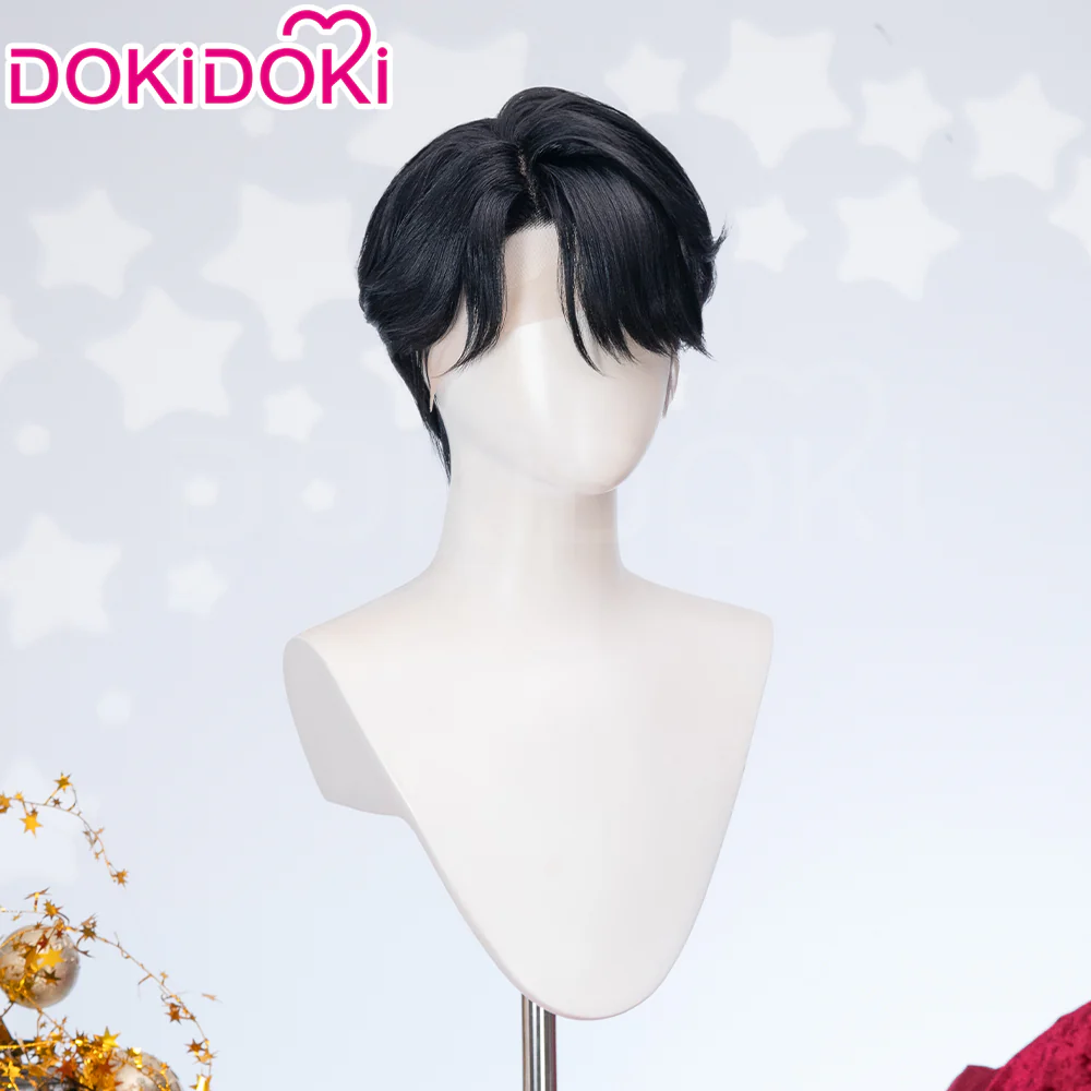 【Ready For Ship】【Last Batch】DokiDoki Movie Anime Cosplay Men Wig  / Tattoo / Ear Clips / Earrings / Glasses Short Black Hair - Image 19