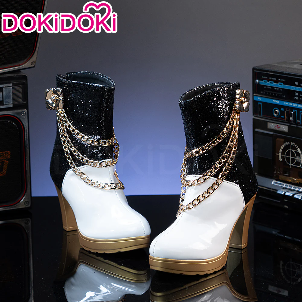 DokiDoki Movie Anime KPOP KILLER Cosplay White Shoes  GOLD  SERIES / WHITE SERIES - Image 10