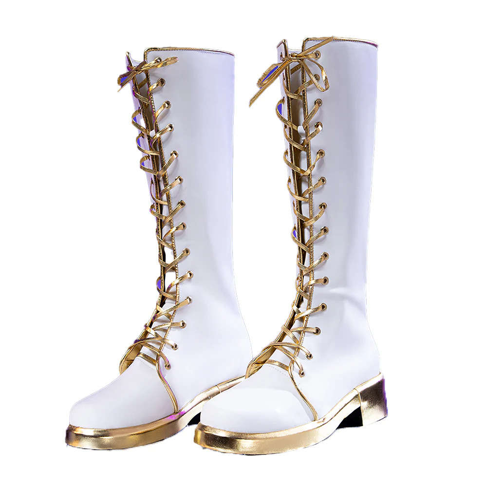 DokiDoki Movie Anime KPOP KILLER Cosplay White Shoes  GOLD  SERIES / WHITE SERIES - Image 3
