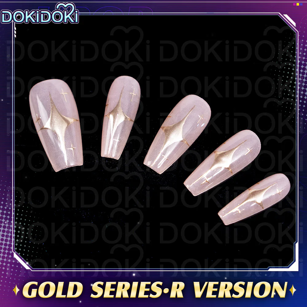 【In Stock】DokiDoki Movie Anime KPOP KILLER Cosplay Nails Tips YELLOW SERIES / GOLD  SERIES /BATTLE  SERIE - Image 4