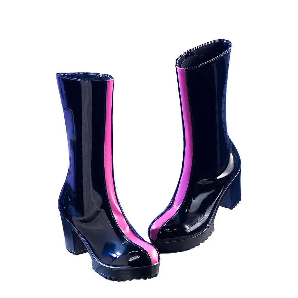 DokiDoki Movie Anime KPOP KILLER Cosplay Black Red Pink Shoes - Image 6