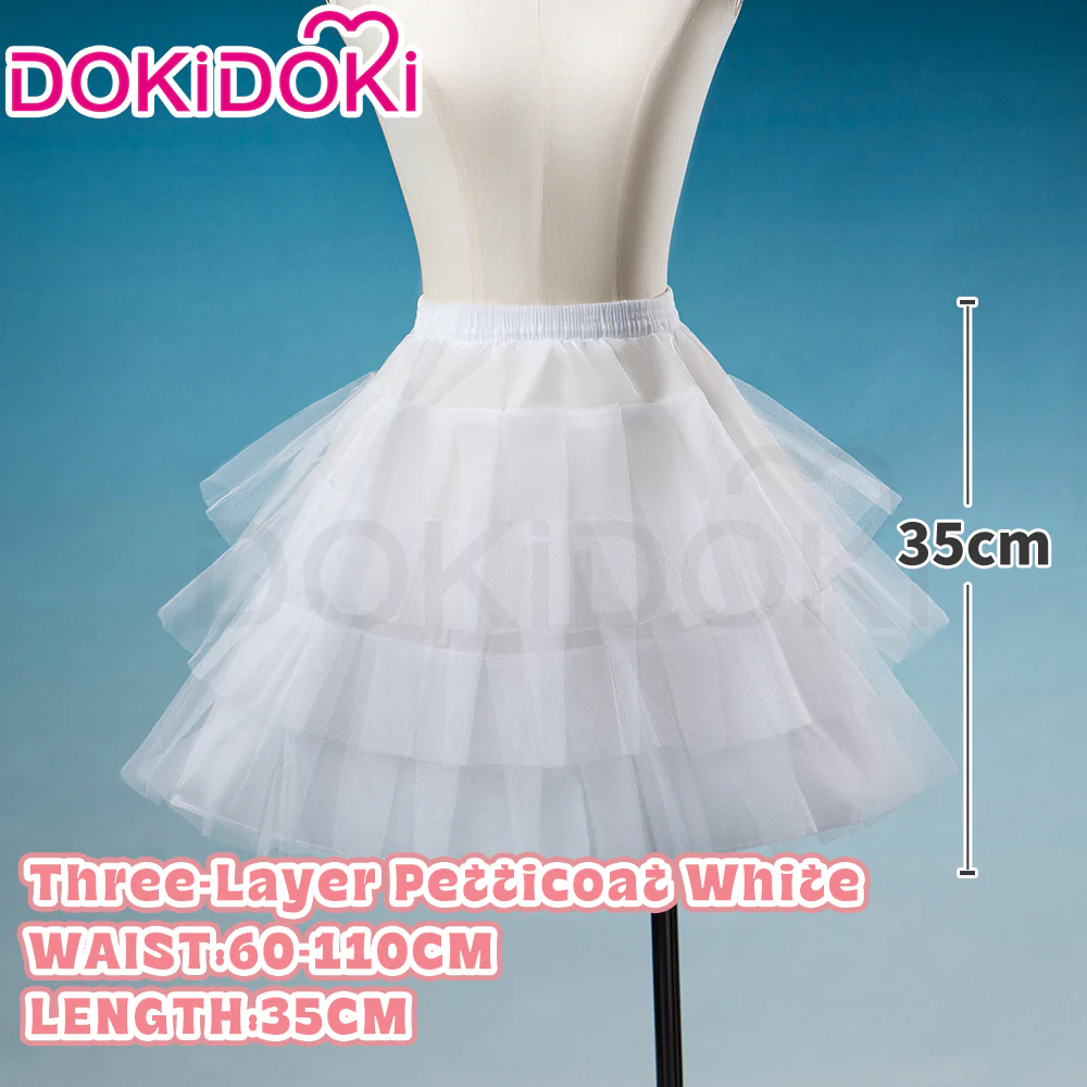 【Soft Petticoat】【In Stock】DokiDoki Black / White / Pink Petticoat Bustle Underskirt Oversized Violent Skirt Pumpkin Pants - Image 19