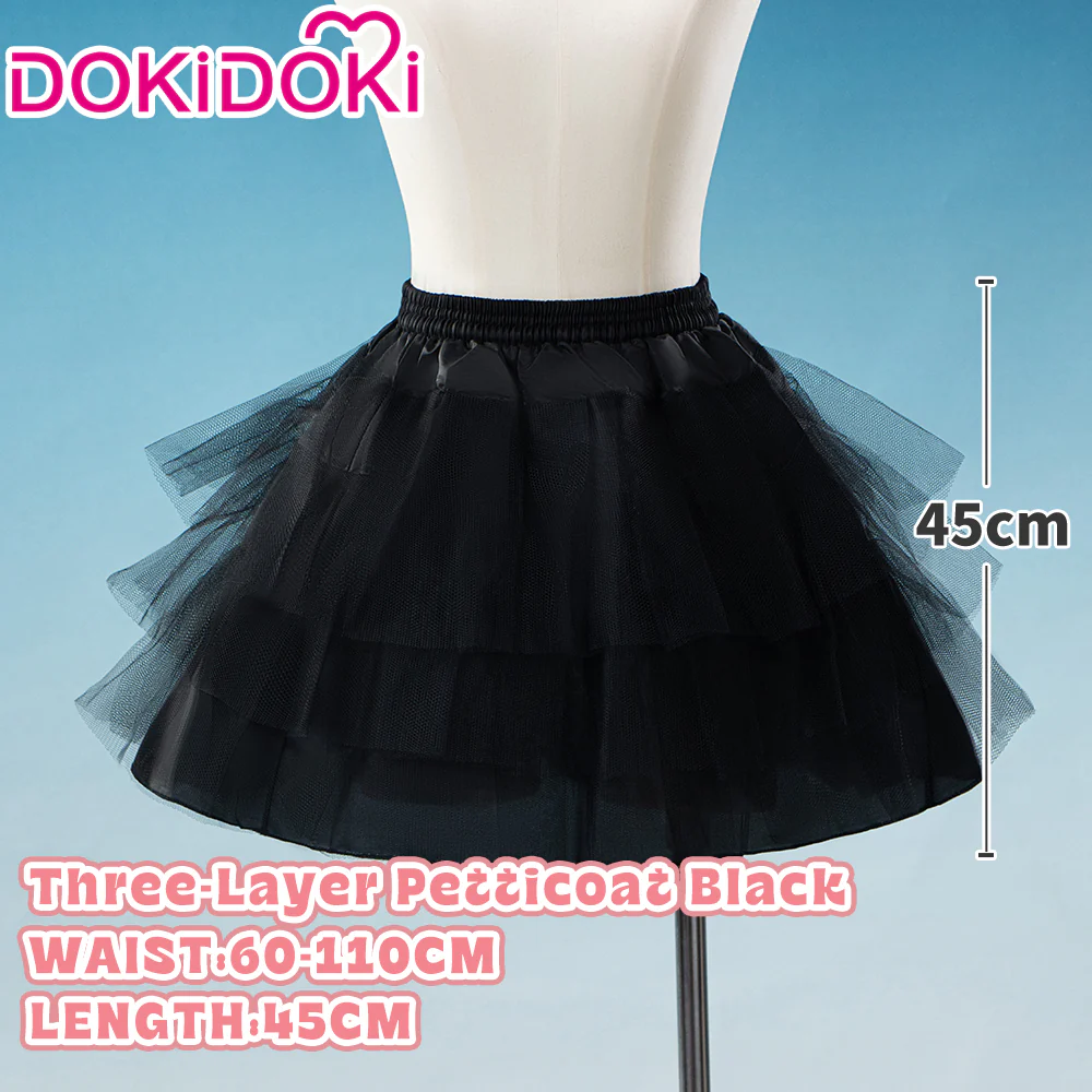 【Soft Petticoat】【In Stock】DokiDoki Black / White / Pink Petticoat Bustle Underskirt Oversized Violent Skirt Pumpkin Pants - Image 23