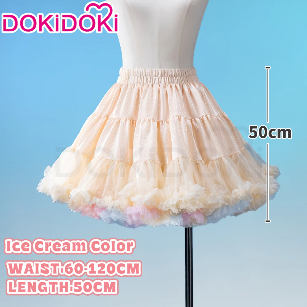 【Soft Petticoat】【In Stock】DokiDoki Black / White / Pink Petticoat Bustle Underskirt Oversized Violent Skirt Pumpkin Pants - Image 29