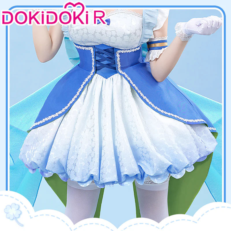 【Partial Size Ready For Ship】【In Stock】【Last Batch】DokiDoki-R Anime Cosplay Blue Pink Costume Magical Girl - Image 10