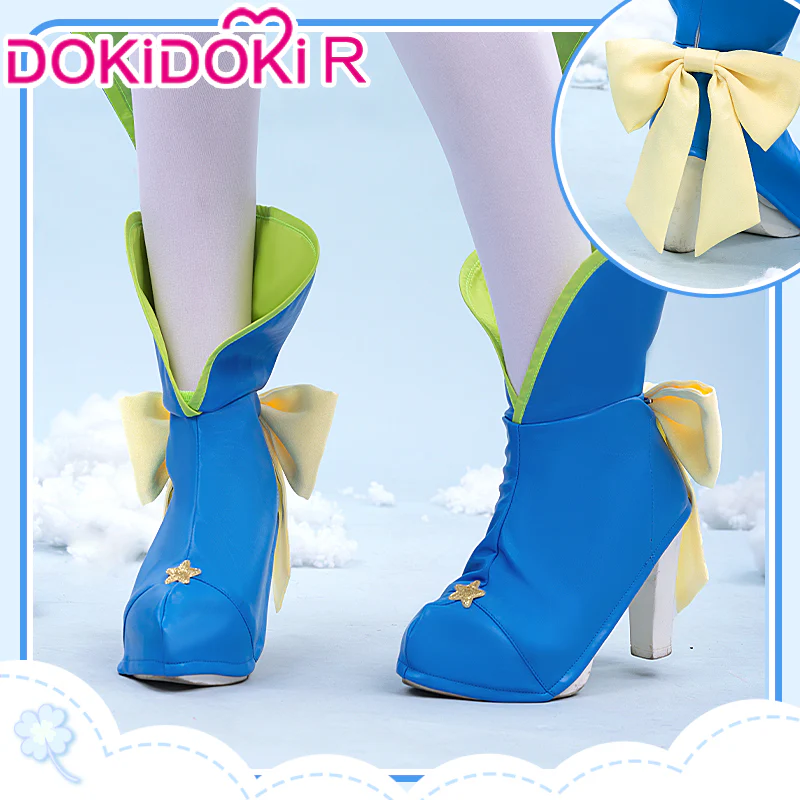 【Partial Size Ready For Ship】【In Stock】【Last Batch】DokiDoki-R Anime Cosplay Blue Pink Costume Magical Girl - Image 12