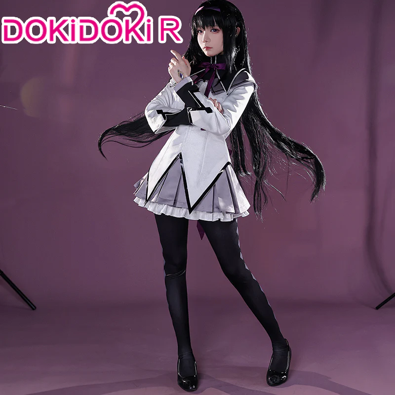 【Partial Size In Stock】DokiDoki-R Anime Cosplay Cosplay Costume Grey Purple Battle Dress