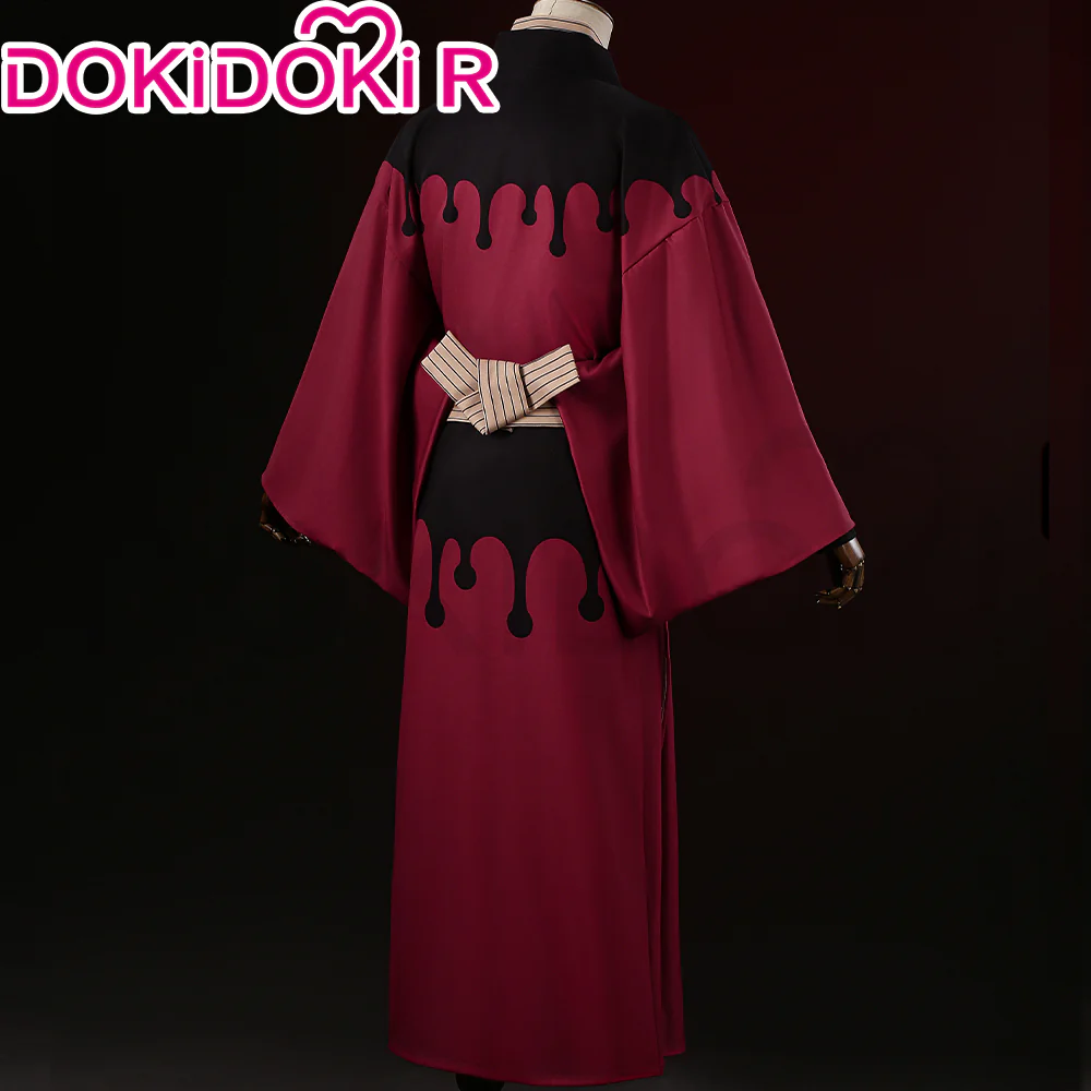 DokiDoki-R Anime Cosplay Costume Men Black Red Costume Japanese Kimono - Image 4