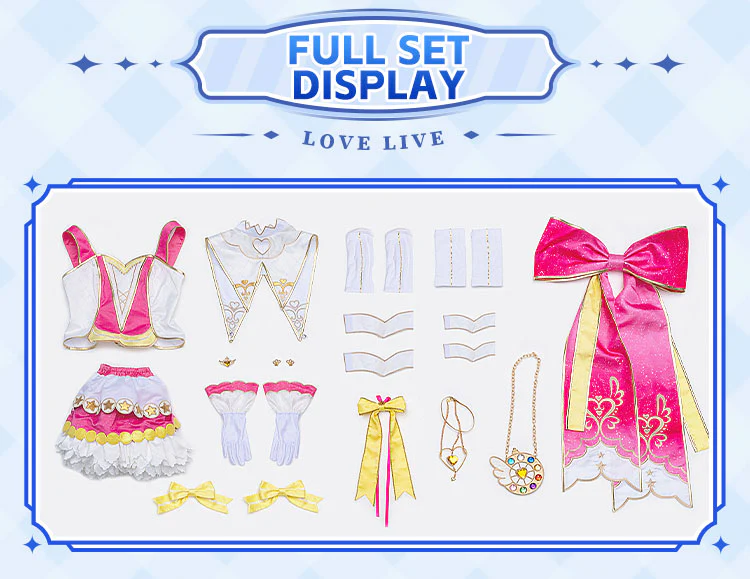 DokiDoki-R Anime LoveLive! School Idol Project Cosplay Hoshizora Rin Costume Make-up Magic - Image 7