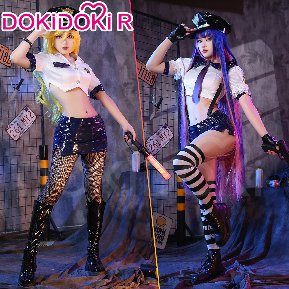 【Partially Ready For Ship】DokiDoki-R Anime Cosplay Costume Angel Police Uniform