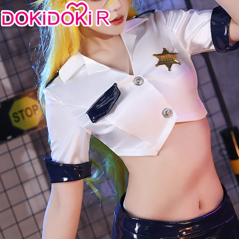 【Partially Ready For Ship】DokiDoki-R Anime Cosplay Costume Angel Police Uniform - Image 3