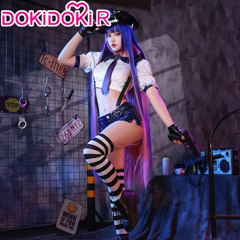 【Partially Ready For Ship】DokiDoki-R Anime Cosplay Costume Angel Police Uniform - Image 5
