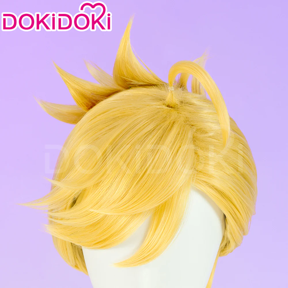 【Partially Ready For Ship】DokiDoki Anime Cosplay  Cosplay Wig Long Yellow Hair / Earrings - Image 10