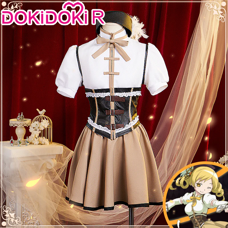 【Partially Ready For Ship】【Size S-3XL】DokiDoki-R Anime Puella Magi Madoka Magica Cosplay Tomoe Mami Costume