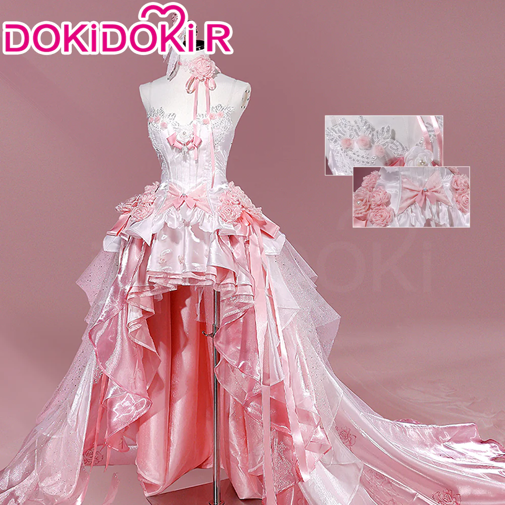 【Partially Ready For Ship】DokiDoki-R Anime Sword Art Online Cosplay Yuuki Asuna Costume SAO Rose Bride Wedding Dress Unrestrained Emotion - Image 2