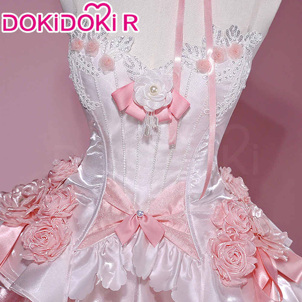 【Partially Ready For Ship】DokiDoki-R Anime Sword Art Online Cosplay Yuuki Asuna Costume SAO Rose Bride Wedding Dress Unrestrained Emotion - Image 3