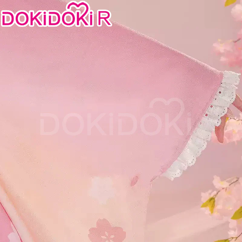 【In Stock】DokiDoki-R Cosplay Sakura Costume Cute Wabi-sabi Tea House maid Sweet Dress Pink - Image 5