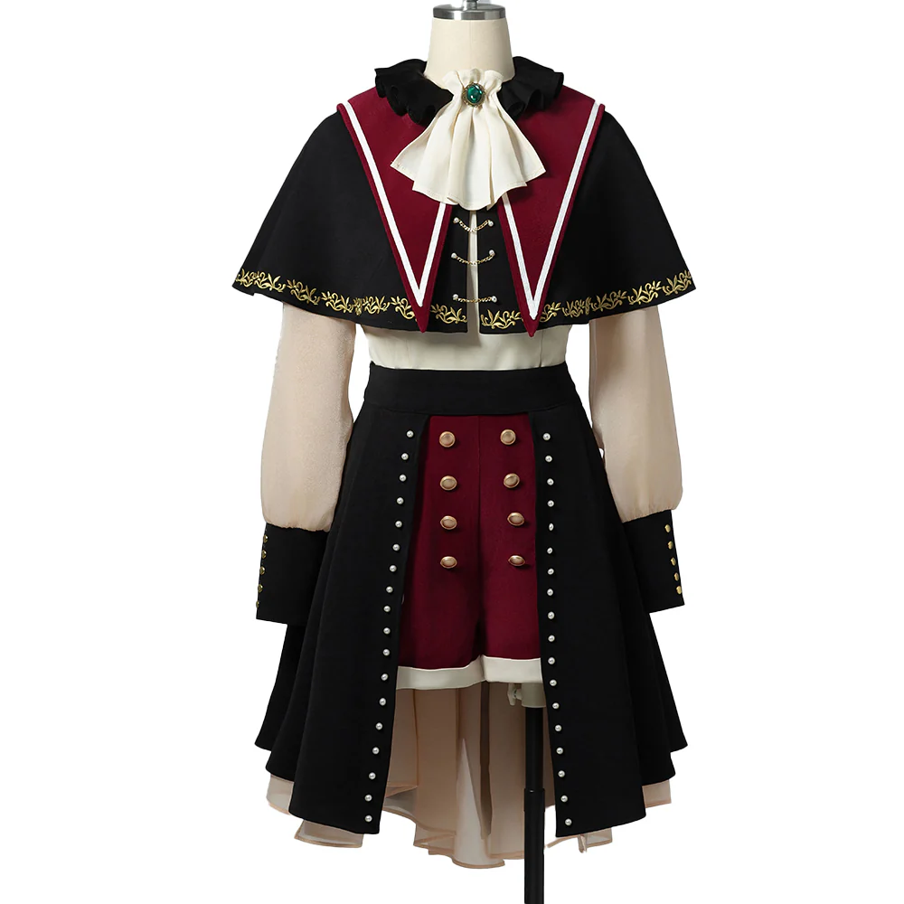 【Size XS-XL】DokiDoki-R Game BanG Dream! Cosplay Wakaba Mutsumi Costume Stage Dress Ave Mujica - Image 6