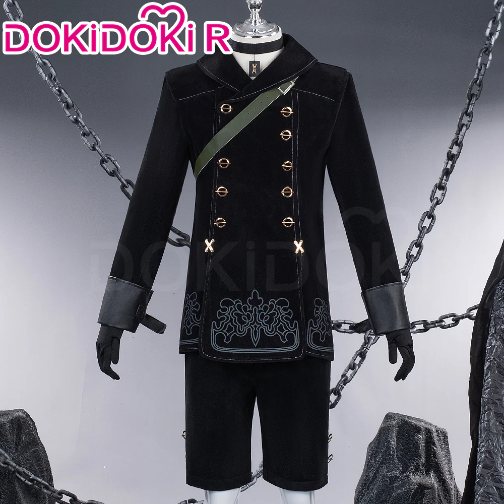 【In Stock】【Size XS-3XL】DokiDoki-R Game Cosplay Cosplay Cotsume Black Coat
