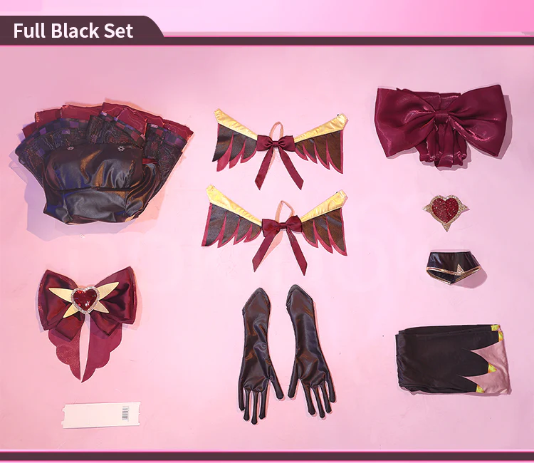 DokiDoki-R Game Cosplay Costume Heart of Hope Magical Girl Pink Black - Image 7