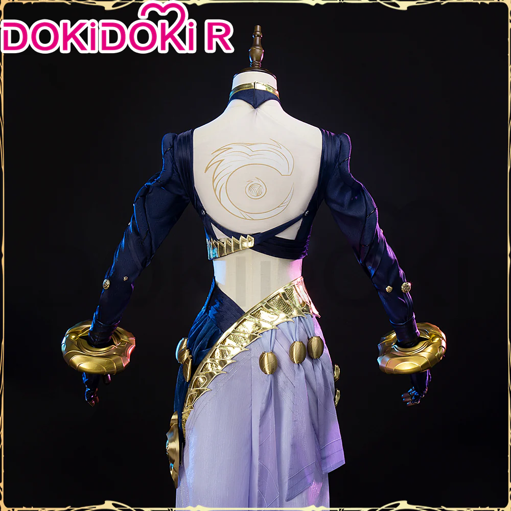 DokiDoki-R Game Cosplay Purple Costume Long Sleeve Crop Top - Image 3