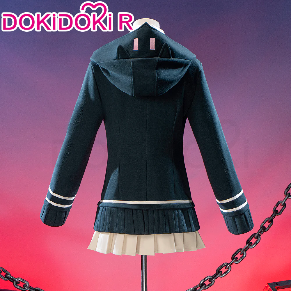 【Size XS-2XL】DokiDoki-R Game Cosplay Black Coat Costume School Uniform JK - Image 3