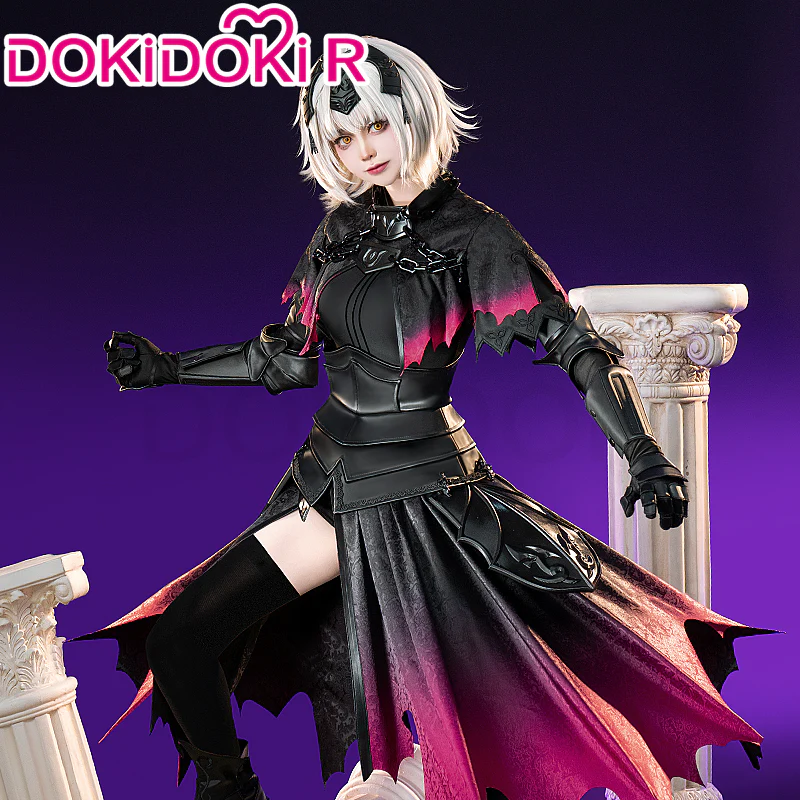 DokiDoki-R Game Fate/stay night Cosplay Jeanne d'Arc Alter Costume Black Suit / Cloak - Image 2