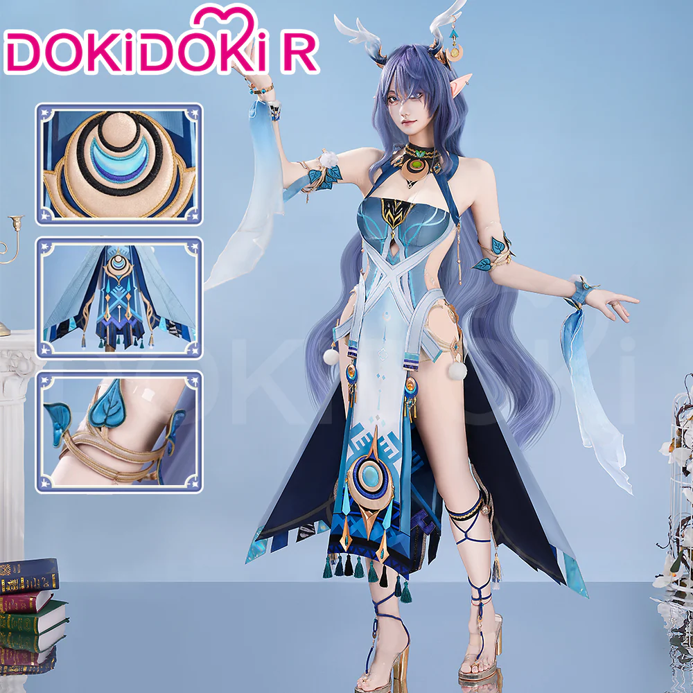 【Size XS-2XL】DokiDoki-R Game Genshin Impact Cosplay Lauma Costume Song of the Welkin Moon Nod Krai - Image 7