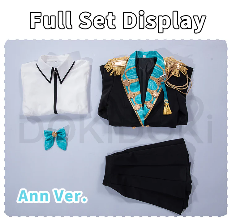 DokiDoki-R Game Cosplay Shiiraishi Ann / Azusawaa Koohane Costume Vbs Toya Wl2 - Image 10