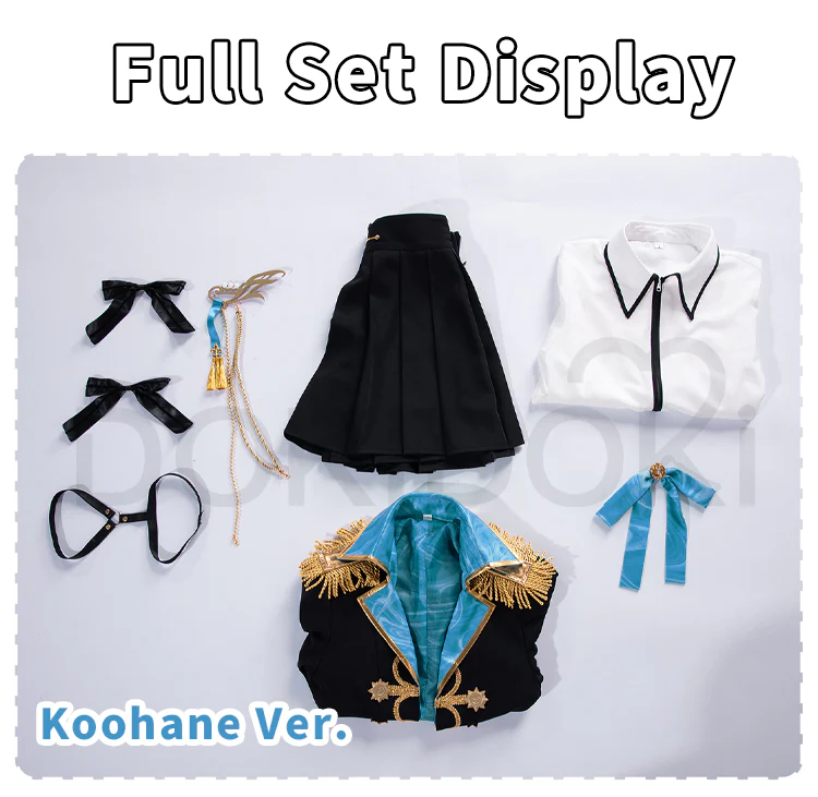 DokiDoki-R Game Cosplay Shiiraishi Ann / Azusawaa Koohane Costume Vbs Toya Wl2 - Image 11