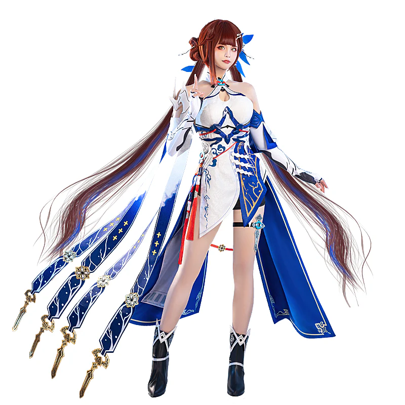 【Partial Size Ready For Ship】【In Stock】DokiDoki-R Game Honkai Impact 3 Li Sushang Cosplay Costume / Wig / Shoes Cover Lisushang - Image 5