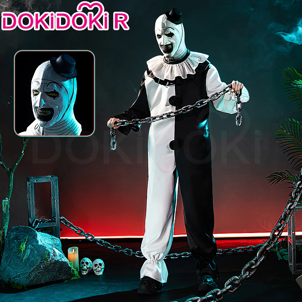 【Ready For Ship】【Size S-3XL】DokiDoki-R Moive Terrifier Cosplay Art the Clown Costume Halloween