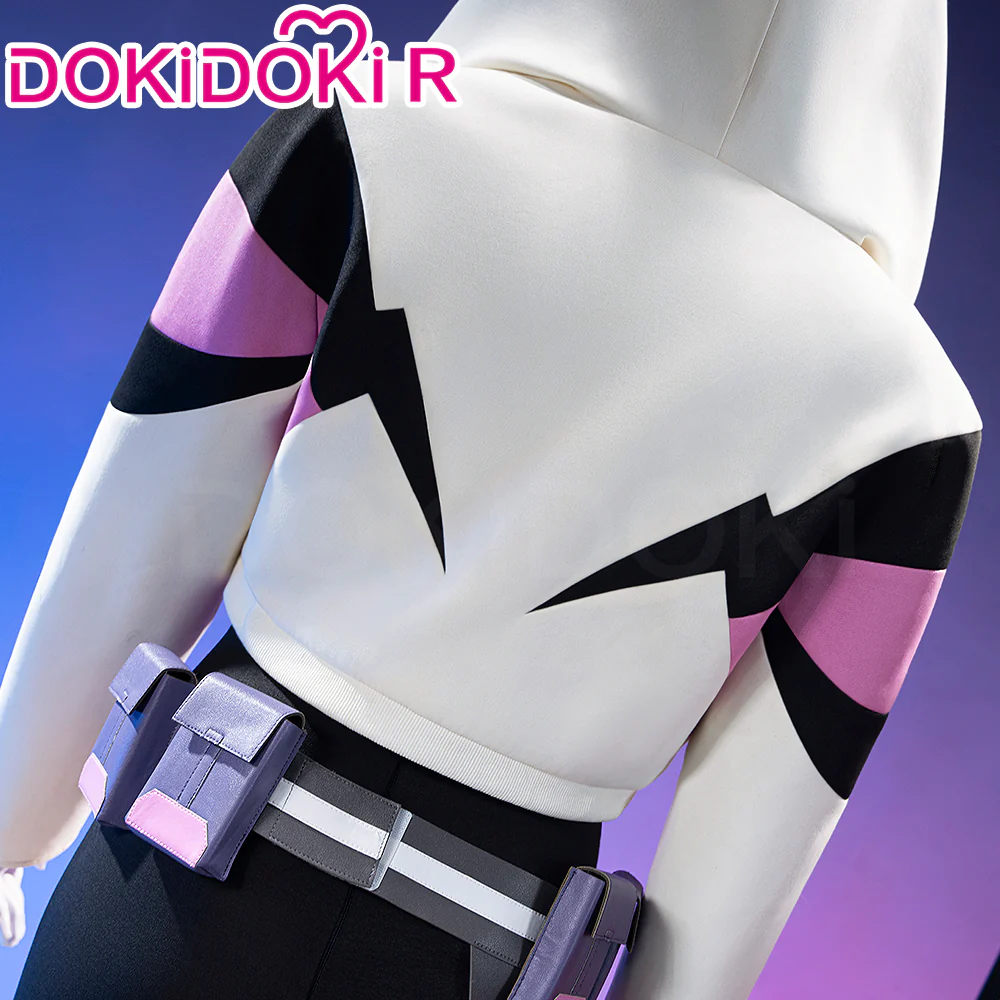 DokiDoki-R Movie Cosplay Cosplay Black Purple Bodysuit Costume - Image 4