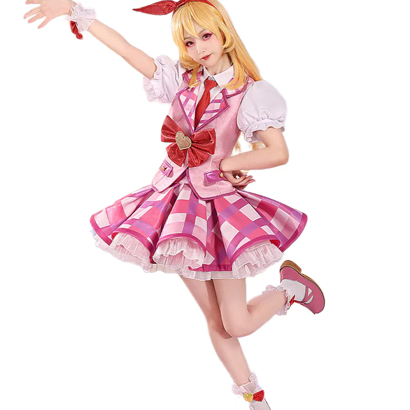 DokiDoki-SR Anime Aikatsu! Idol Activity Cosplay Hoshimiya Ichigo Cosplay Costume/Wig Cute - Image 6