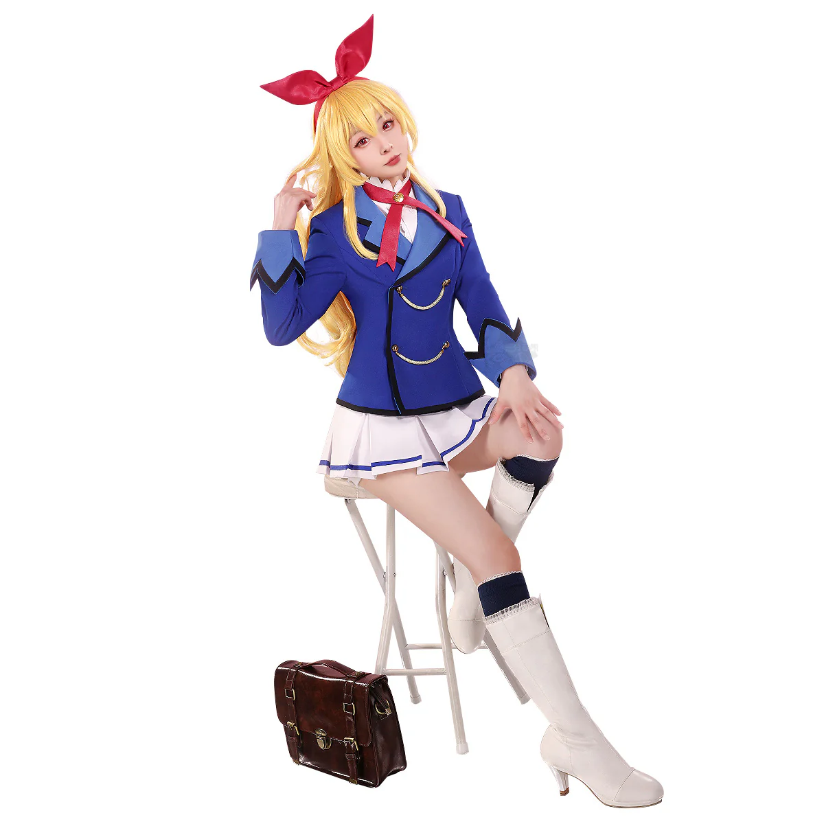 【Partially Ready For Ship】DokiDoki-SR Anime Aikatsu! Idol Activity Cosplay Hoshimiya Ichigo / Nijino Yume Cosplay Costume Uniform - Image 5