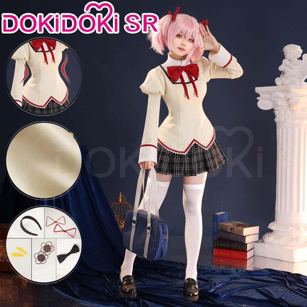 【Partially Ready For Ship】DokiDoki-SR Anime Cosplay Costume Girls School Uniform