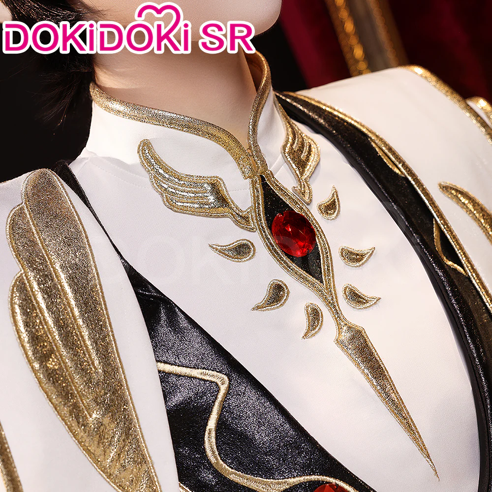 【Ready For Ship】【Size S-2XL】DokiDoki-SR Anime Cosplay Emperor Costume White / Black Uniform King Wear - Image 4