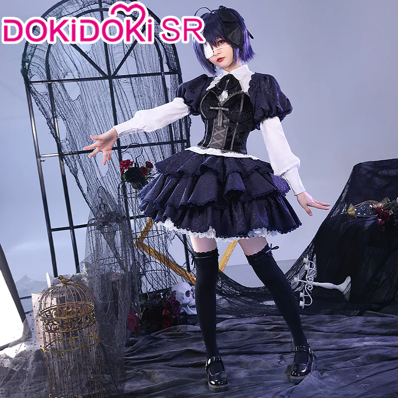 【Partially Ready For Ship】DokiDoki-SR Anime Love, Chunibyo & Other Delusions! Cosplay Takanashi Rikka Costume