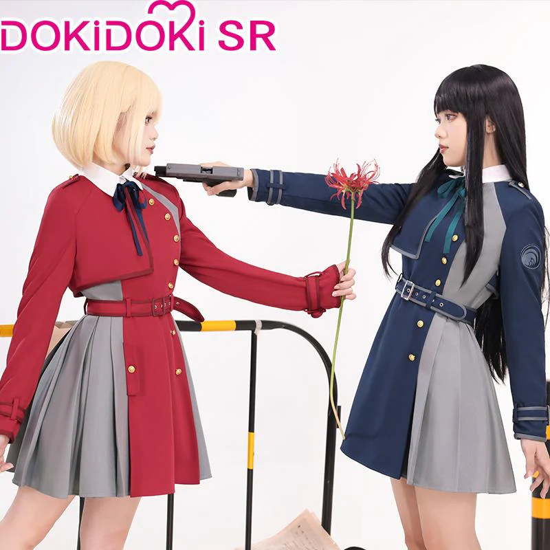DokiDoki-SR Anime Lycoris Recoil Cosplay Inoue Takina / Nishikigi Chisato Cosplay Uniform Costume - Image 2