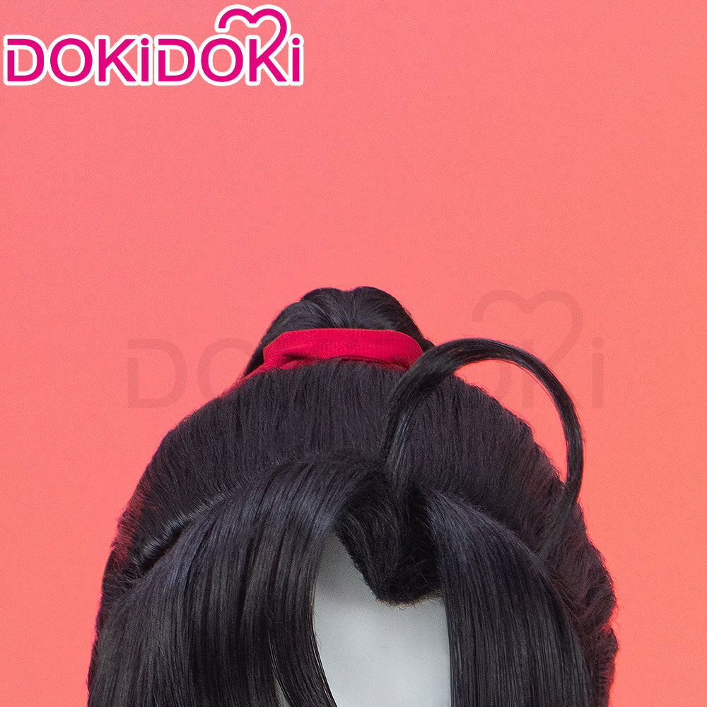 【Ready For Ship】DokiDoki Dao Mo To Shi Cosplay Shounen Wei Wu Xian Teenager Ver Mo Dao Zu Shi Black Long Wig Men / Hairband MDZS - Image 4