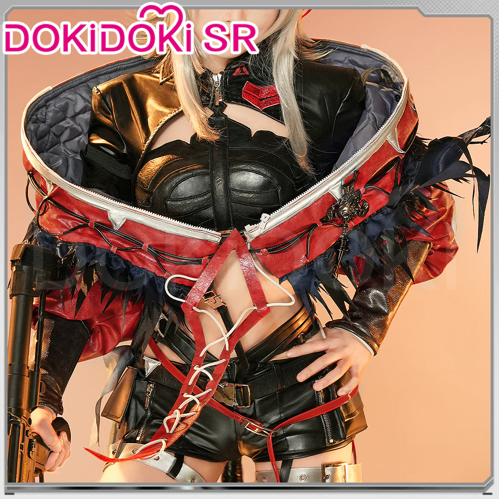 DokiDoki-SR Game Arknights Cosplay Wisadel W Costume / Wig 5th Anniversary - Image 3