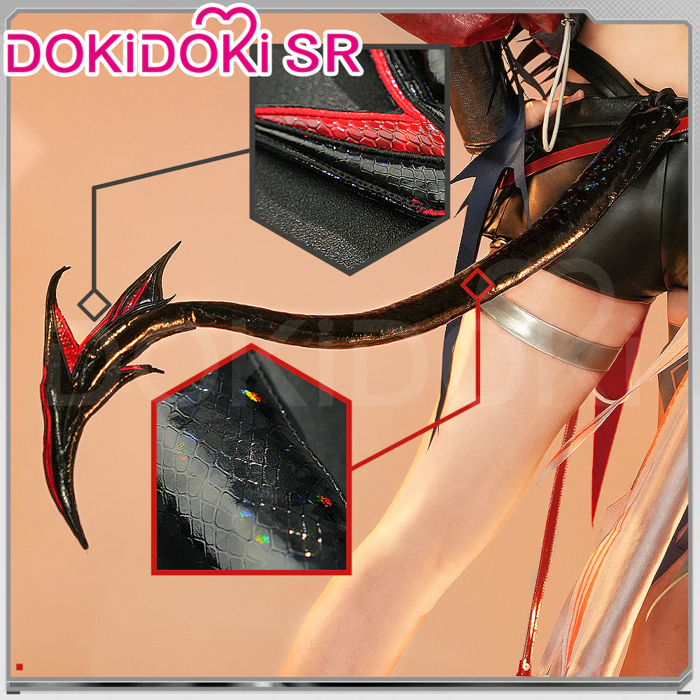 DokiDoki-SR Game Arknights Cosplay Wisadel W Costume / Wig 5th Anniversary - Image 4
