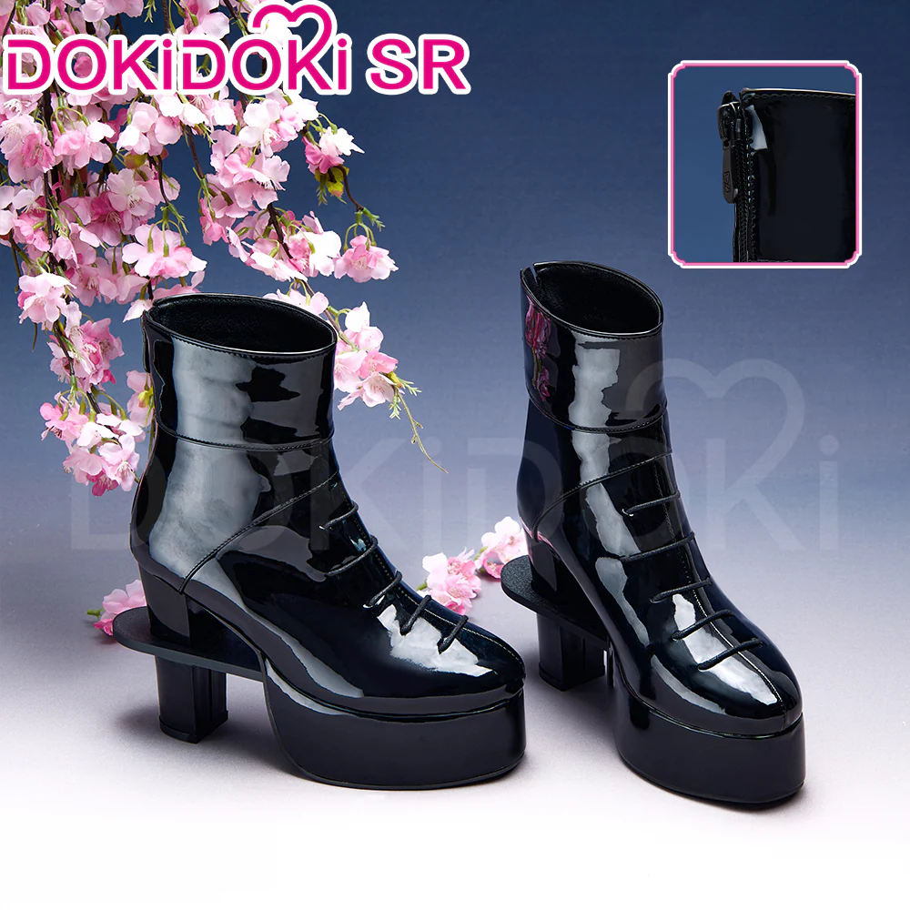 DokiDoki-SR Game Arknights Cosplay Mio Black Shoes - Image 3
