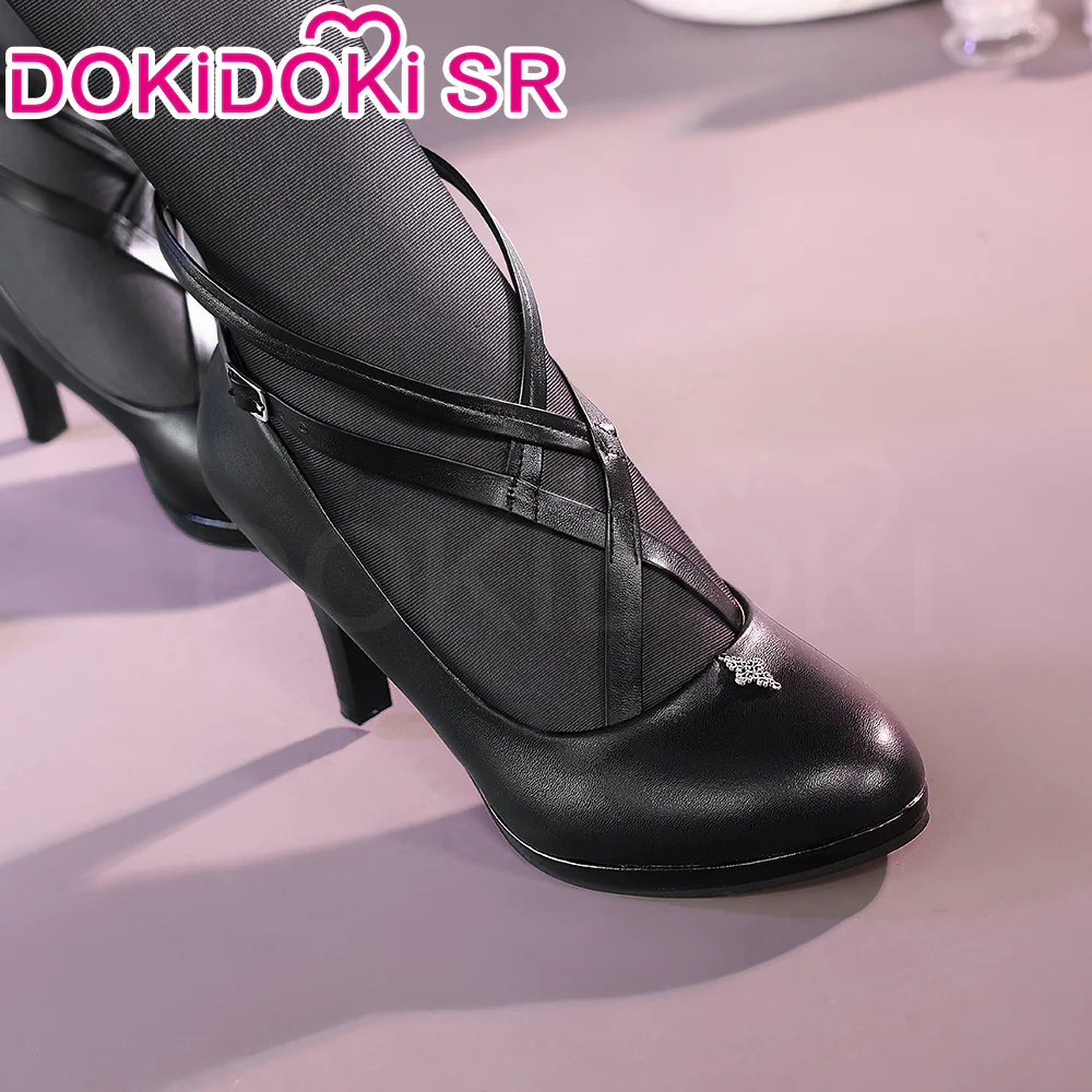 DokiDoki-SR Game Arknights Cosplay Virtuosa Arturia Giallo Costume / Shoes - Image 10