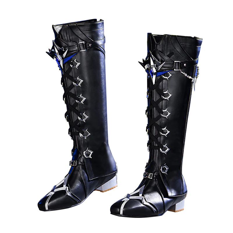 【Long Ver Ready For Ship】DokiDoki-SR Game Genshin Impact Cosplay Flins Shoes Short / Long Boots - Image 6
