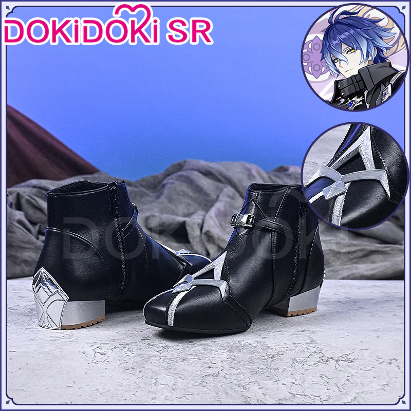 【Long Ver Ready For Ship】DokiDoki-SR Game Genshin Impact Cosplay Flins Shoes Short / Long Boots - Image 7